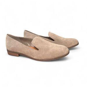 Lucky Brand Tan Suede Loafers 9.5 Preppy Academia